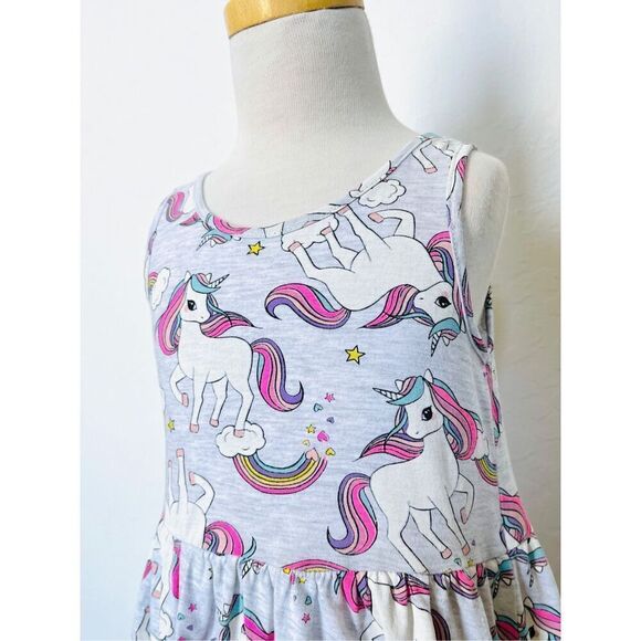 H&M Kids Toddler Girls 4/5 Unicorn Print Tank Knit Dress BUY 2 GET 1 FREE - Picture 5 of 8